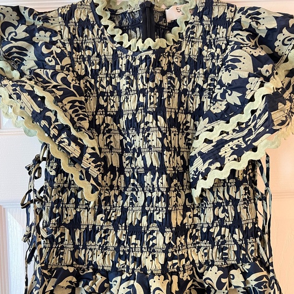 Sea NY Women’s Linda Dress, Blue color, sample size S/4 - Picture 3 of 11